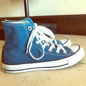 Teal High Top Converse